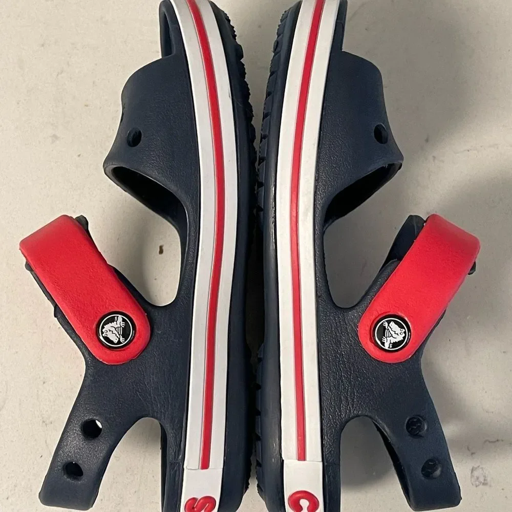 Toddler Crocband™ Cruiser Sandal Sandals Navy / Varsity Red Size 11